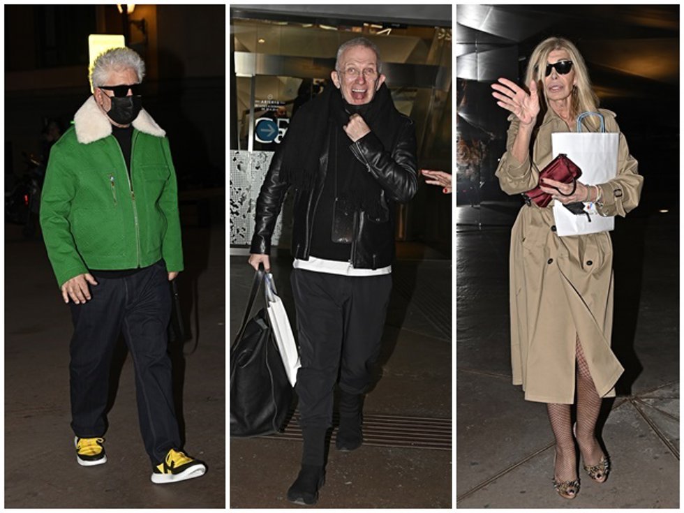 Pedro Almodóvar y Bibiana Fernández, entre otros, arroparon a Jean Paul Gaultier en la inauguración de su exposición sobre cine y moda en el Caixafórum de Madrid
