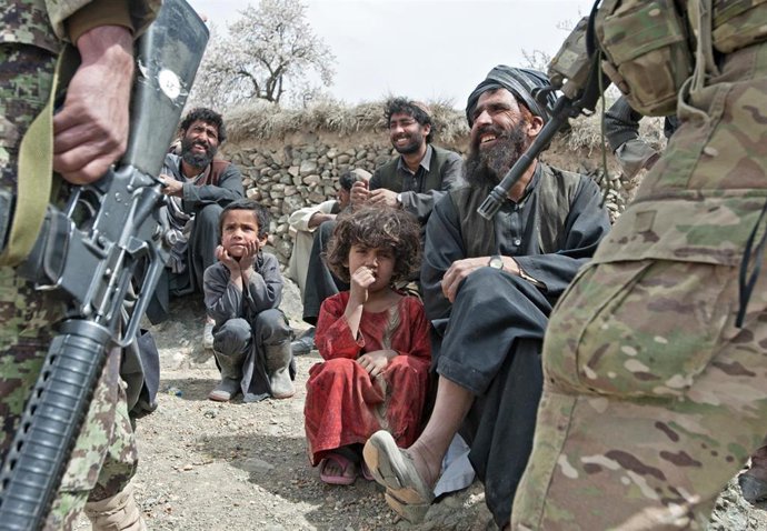 Niños afganos en la provincia de Zabul