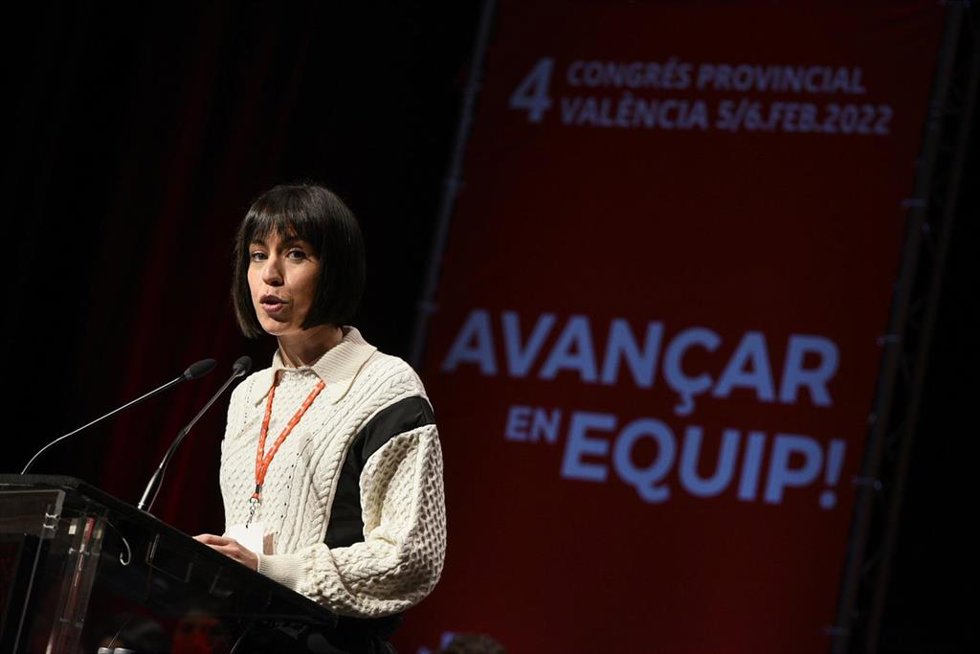 La ministra de Ciencia e Innovación, Diana Morant, durante el 4 Congreso del PSPV de la provincia de Valencia