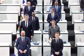 Foto: Macron celebra el acuerdo de la UE con África para la transferencia de tecnología para producir vacunas ARNm