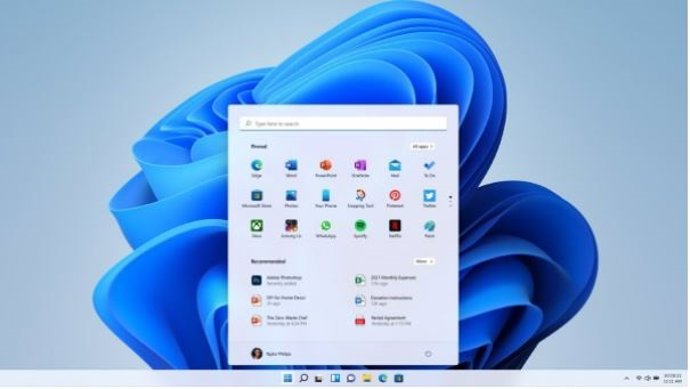 Menú de inicio y barra de tareas en Windows 11