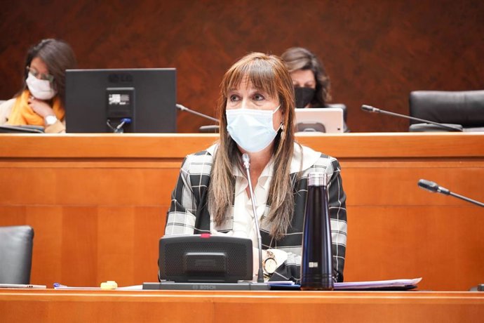 La consejera de Sanidad del Gobierno de Aragón, Sira Repollés, comparece, en comisión, en las Cortes autonómicas.