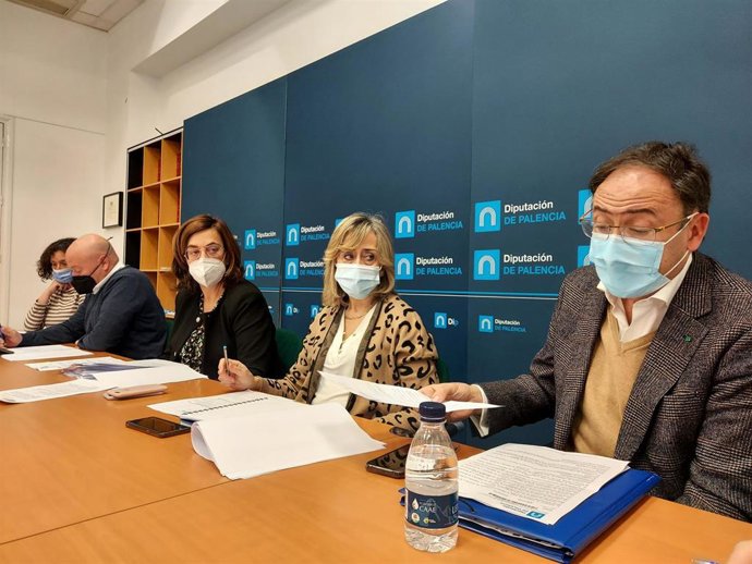 Reunión de la Junta de Gobierno de la Diputación de Palencia.