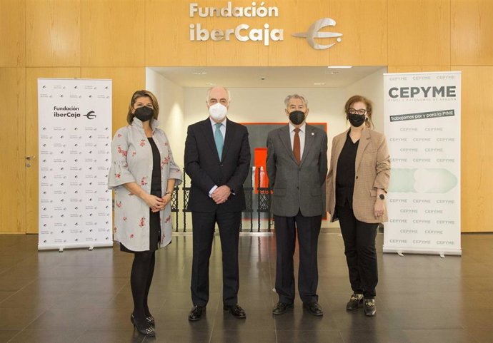 La firma del convenio ha tenido lugar en Ibercaja.