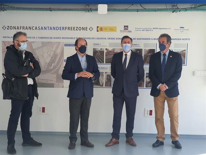 Inauguración de la conexión de graneles líquidos entre la Zona Franca y el Muelle Norte
