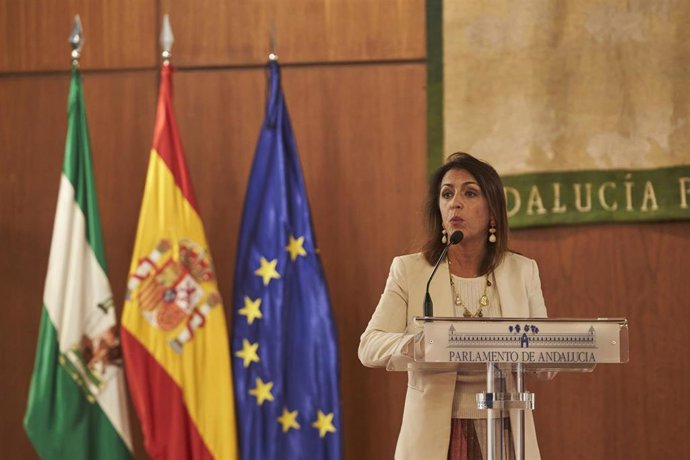 Archivo - La presidenta del Parlamento, Marta Bosquet, en una imagen de archivo