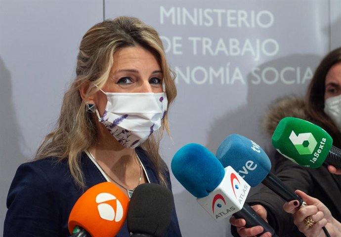 La vicepresidenta segunda y ministra de Trabajo y Economía Social, Yolanda Díaz