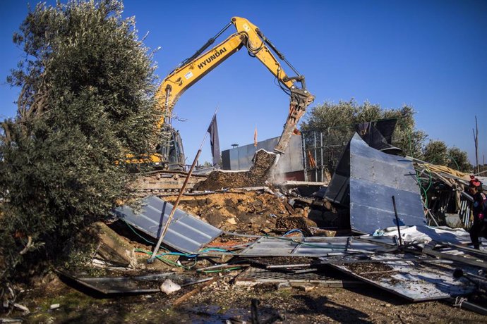 Archivo - Demolición de viviendas palestinas por parte de Israel en el barrio de Sheij Jarrá, en Jerusalén Este