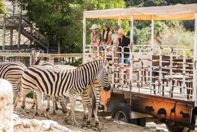 Una familia disfruta de Selwo Estepona