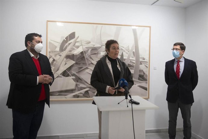 Magdalena Bachiller, durante la presentación de su exposición.