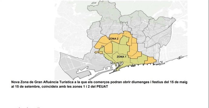 Colau i el sector comercial acorden ampliar l'horari de les botigues a zones turístiques.