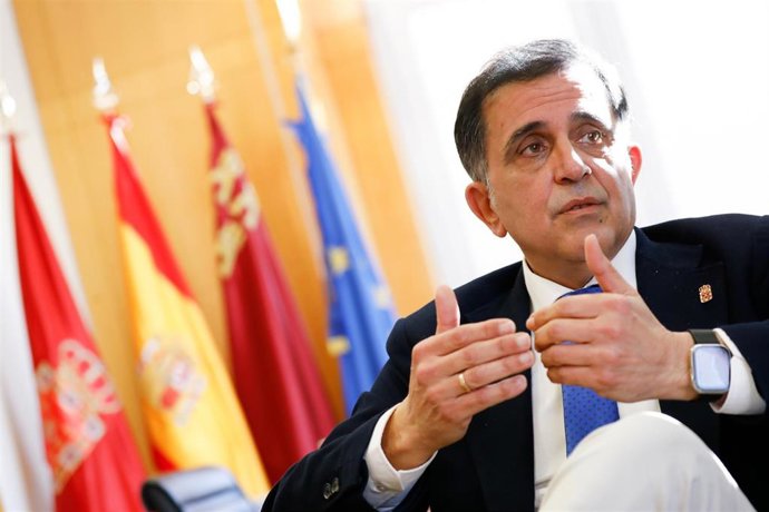 Entrevista al alcalde de Murcia, José Antonio Serrano, en el ayuntamiento