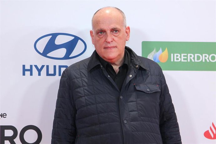 Archivo - Javier Tebas, President of La Liga, attends during the arrival red carpet at the "AS Sports Awards 2021" held at The Westin Palace Hotel on December 14, 2021, in Madrid, Spain.