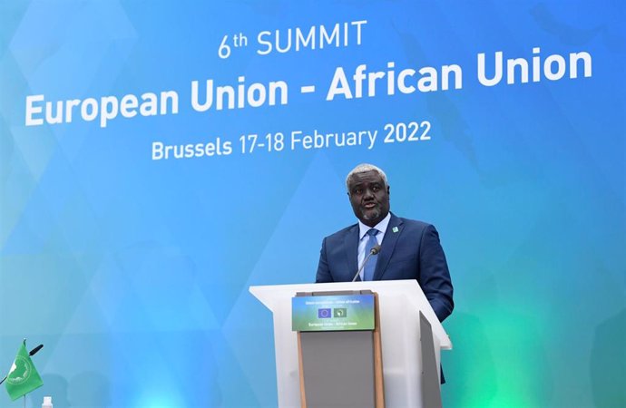 El presidente de la Unión Africana, Mousa Faki.