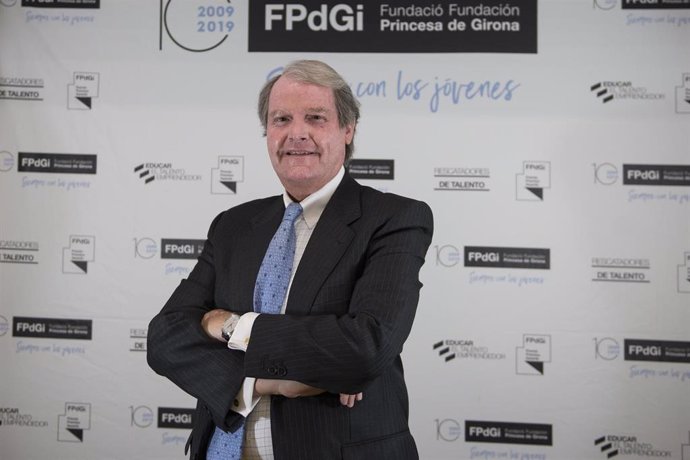 Archivo - El presidente de la Fundación Princesa de Girona, Francisco Belil