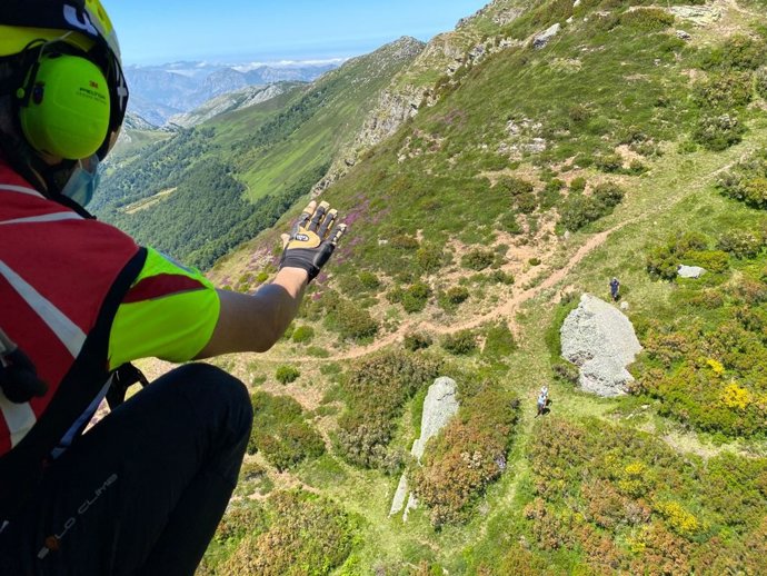 El equipo de intervención de Protección Civil del Gobierno de Cantabria