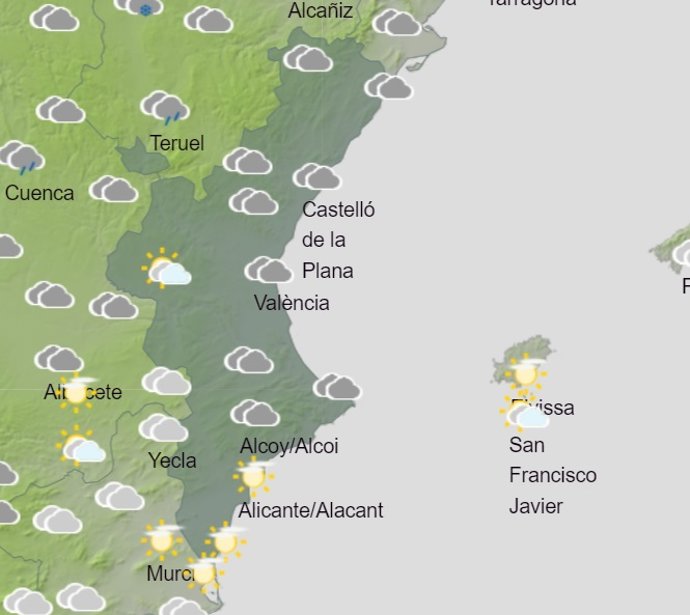 Predicción del tiempo para este sábado 19 de febrero