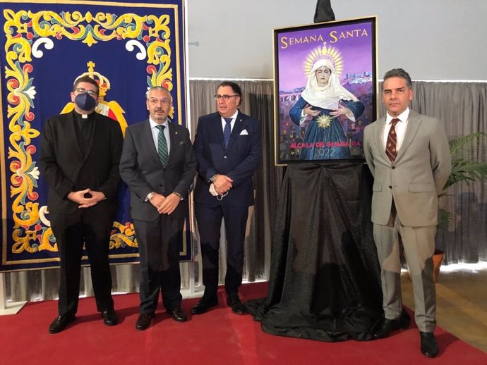 Presentación del cartel de la Semana Santa de Alcalá, de José Cabrera Lasso de Vega.