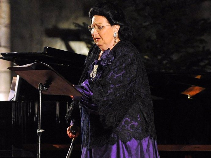 Archivo - La cantante Montserrat Caballé