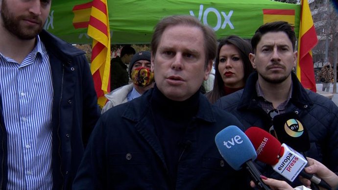 El president de Vox Barcelona, Joan Garriga