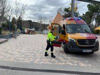 Los drones de la Policía Municipal son empleados en la revisión de la cubierta del auditorio del Parque de Atracciones