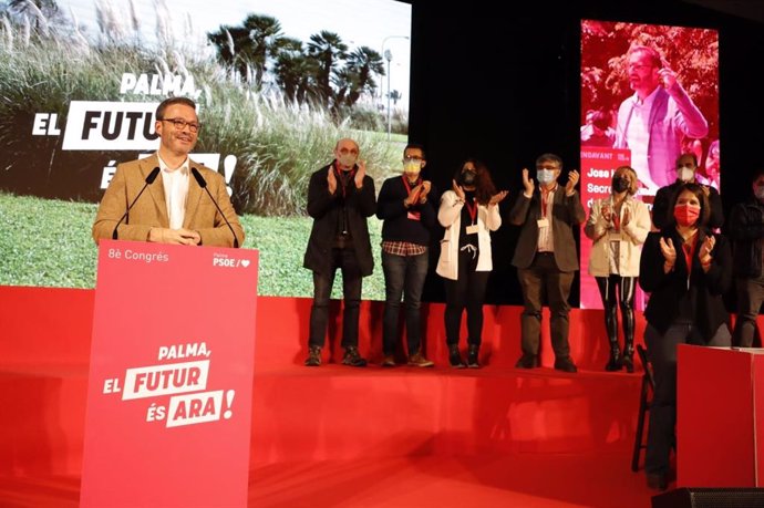 El reelegido secretario general del PSOE de Palma, José Hila.