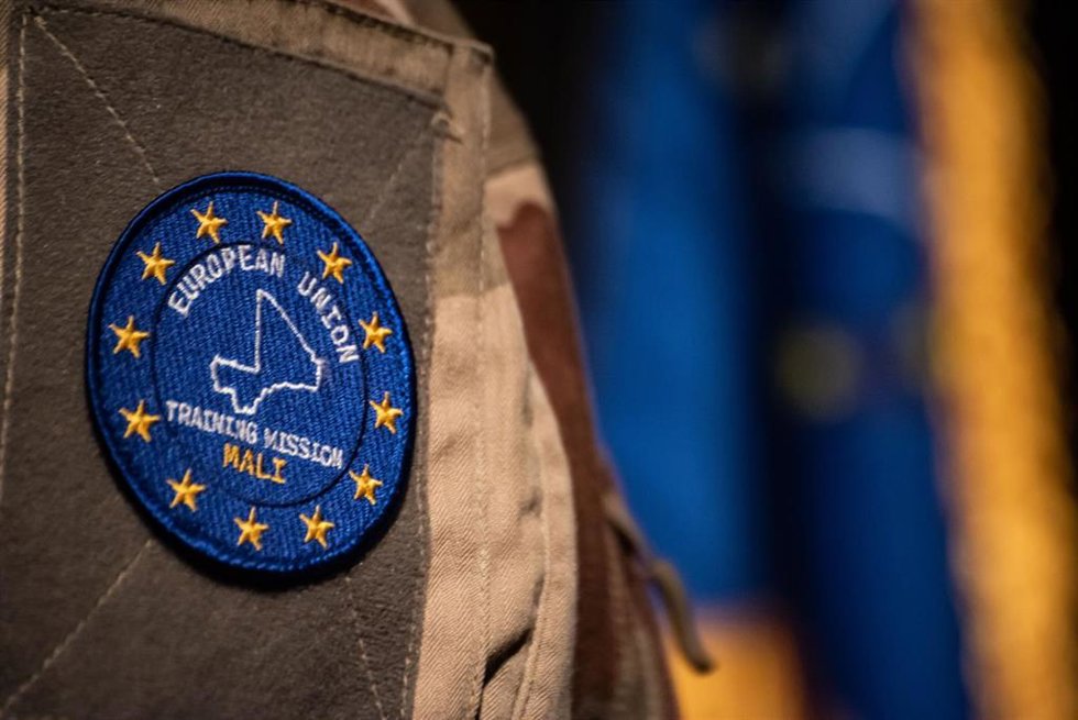 Archivo - Logo de la mision EUTM Malí de la Unión Europea