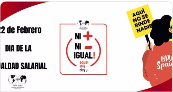 El 22 de febrero se celebra el día de la igualdad salarial con diferentes reivindicaciones