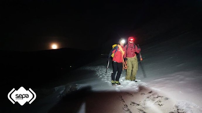 Rescate de montaña en Lena