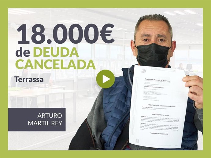 Arturo Martil, exonerado con Repara Tu Deuda con la Ley de Segunda Opotunidad.