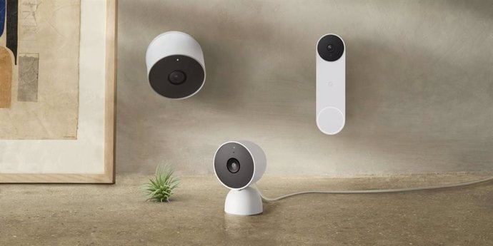 Cámara de exteriores y timbre de Google Nest.