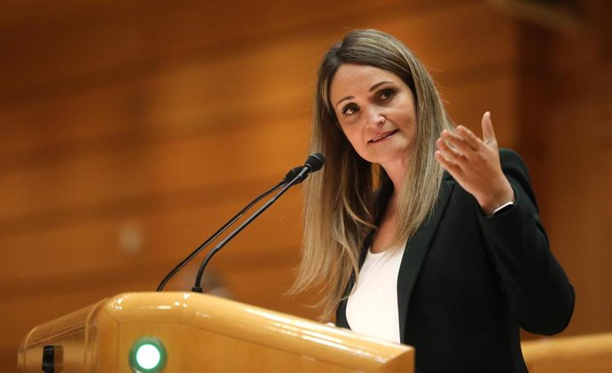 Archivo - La senadora de Ciudadanos María Ponce, en el debate de los Presupuestos Generales del Estado (PGE) en el Senado, a 9 de diciembre de 2021, en Madrid (España).