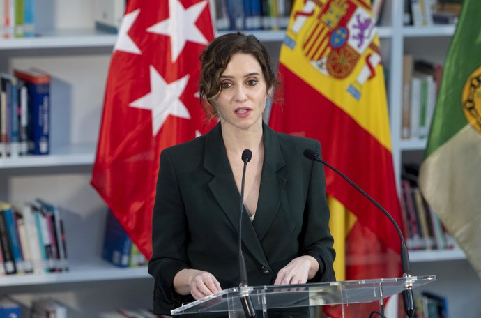 Isabel Díaz Ayuso en un acto en Boadilla del Monte