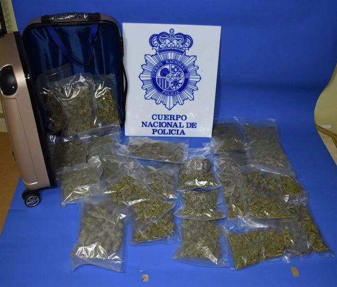 Material intervenido en Burgos.