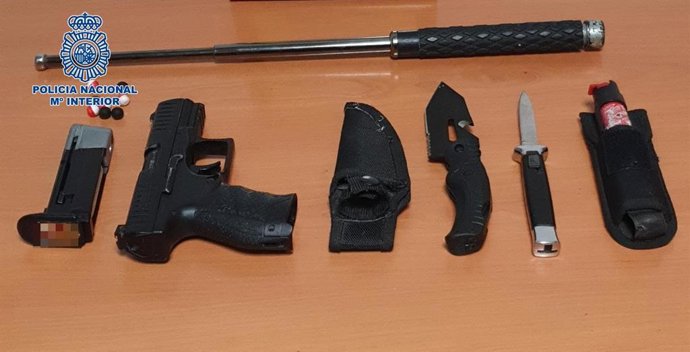 Armas intervenidas por la Policía Nacional