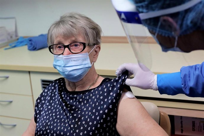 Archivo - Vacunación contra la COVID-19 en Liubliana, la capital de Eslovenia. 