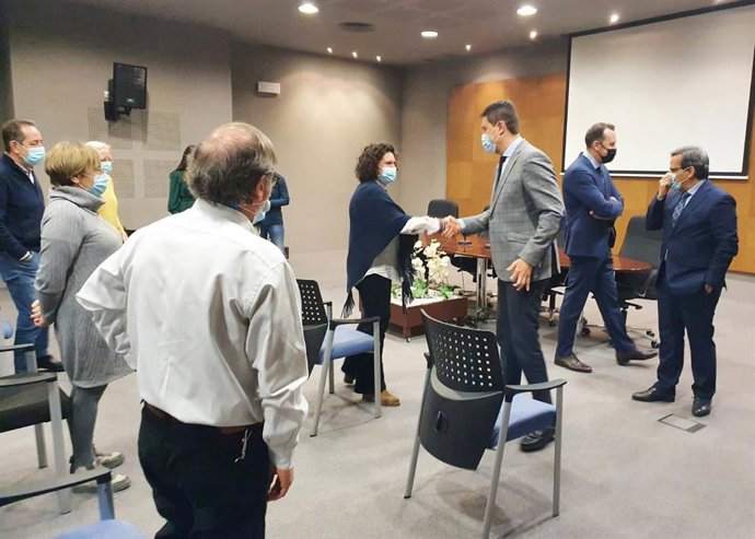 Ibáñez, durante su visita a la Delegación de la Junta en Valladolid.