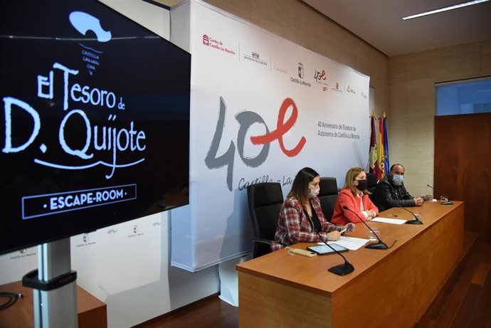 Rueda de prensa del 'escape room' llamado 'El tesoro de Don Quijote'