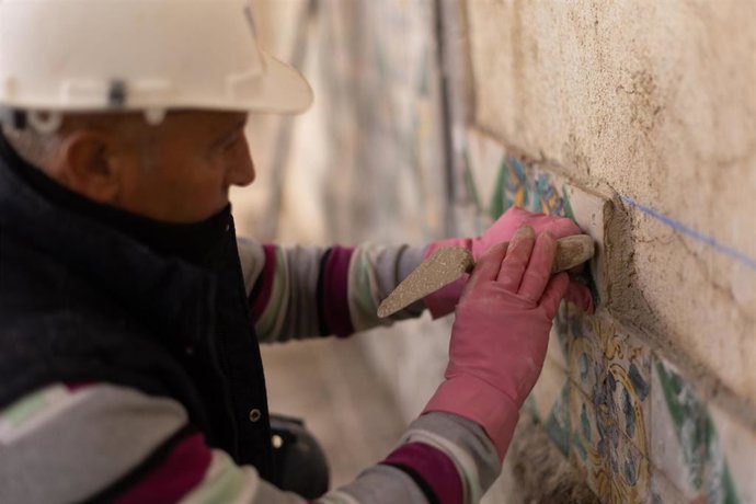 Trabajos de restauración del Hospital de San Juan de Dios