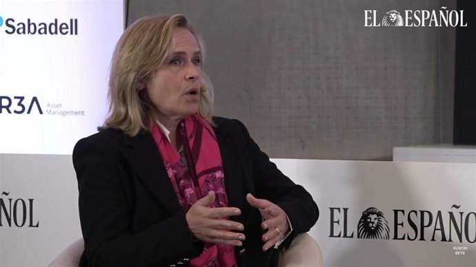 La directora general de Banca Comercial de Bankinter, Gloria Ortiz, en el II Observatorio de las finanzas organizado por El Español-Invertia.