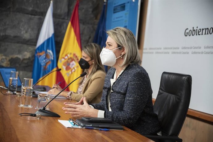 La consejera de Agricultura, Ganadería y Pesca del Gobierno de Canarias, Alicia Vanoostende, en la presentación del Observatorio de Precios Agrícolas