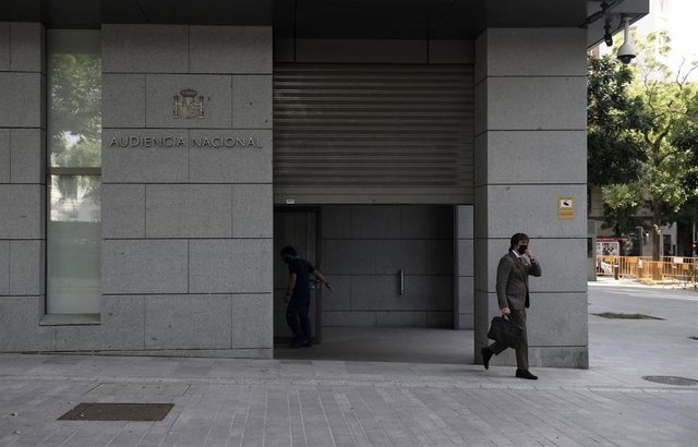 Archivo - Entrada de la Audiencia Nacional el día en el que declara el inspector de la Policía Manuel Morocho en relación al caso ‘kitchen’, a 15 de junio de 2021, en Madrid (España). El juez de la Audiencia Nacional Manuel García-Castellón interroga este