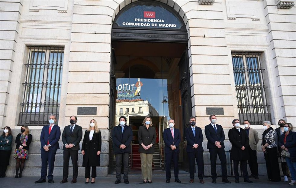 Homenaje póstumo a los marineros fallecidos del Villa de Pitanxo, en la Real Casa de Correos, a 21 de febrero de 2022