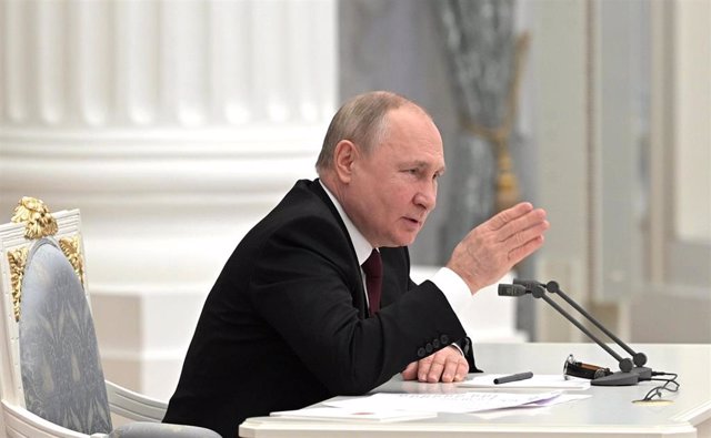 Rusia reconoce la independencia de las provincias ucranianas de Donetsk y Lugansk El presidente de Rusia, Vladimir Putin.