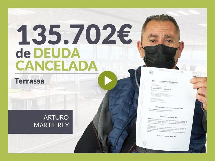 Arturo Martil, exonerado con Repara Tu Deuda con la Ley de Segunda Oportunidad
