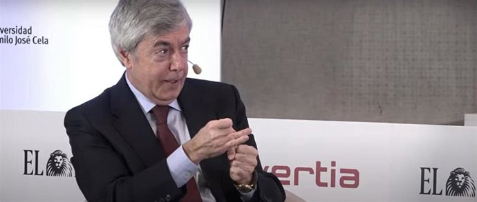 El presidente de Renta4, Juan Carlos Ureta, durante su participación en el II Observatorio de Finanzas organizado por 'El Español' e Invertia, a 22 de febrero de 2022, en Madrid.