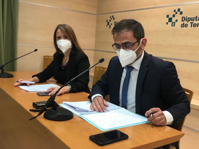 Representantes del PP en la Diputación de Teruel.