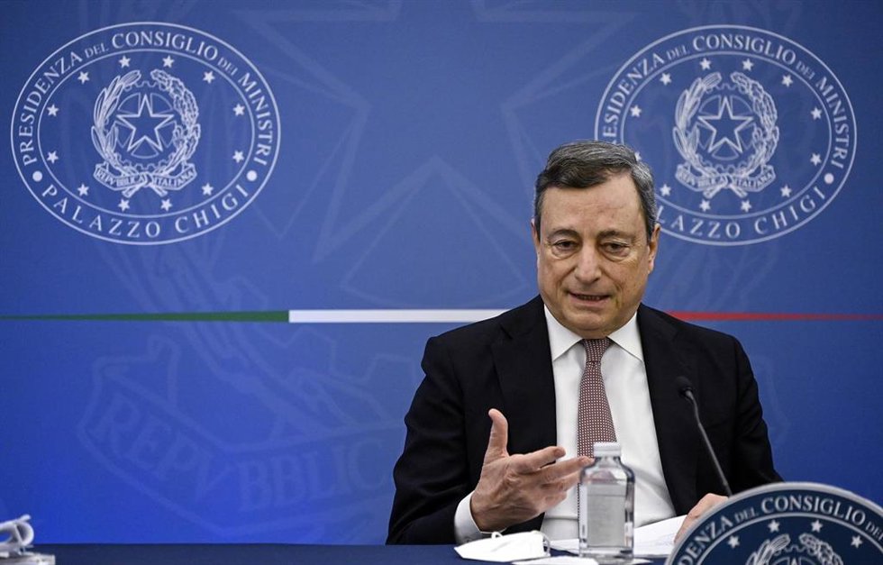 Mario Draghi, primer ministro de Italia