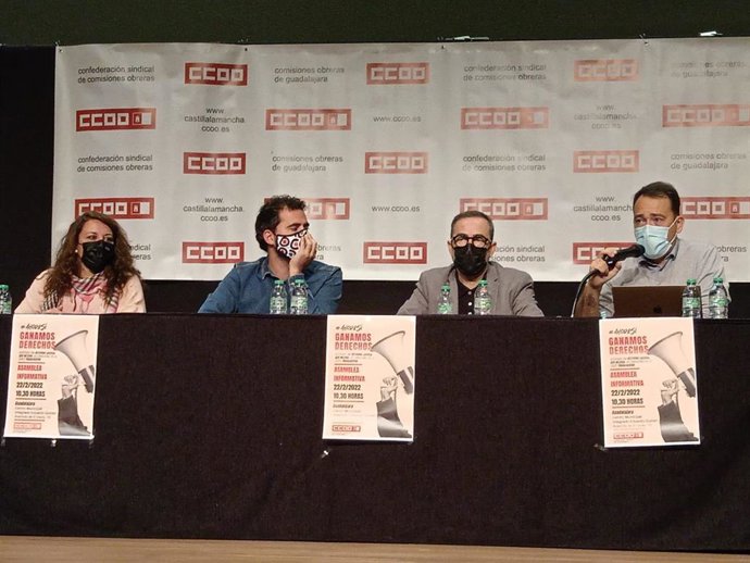 El secretario general de CCOO C-LM, Paco de la Rosa, en Guadalajara