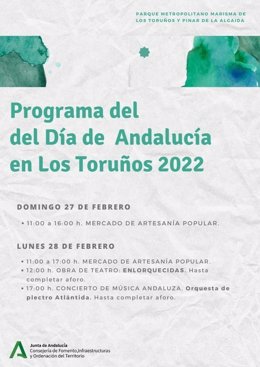 Programa del Día de Andalucía en Los Toruños 2022.